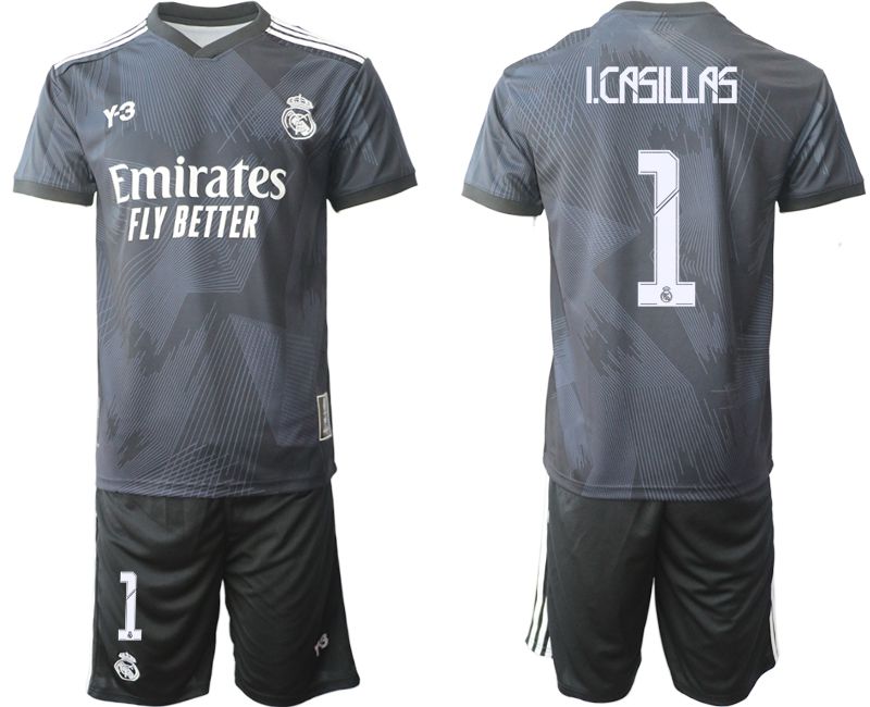 Men 2022-2023 Club Real Madrid Cuarta Camiseta Y3 de black #1 Soccer Jersey